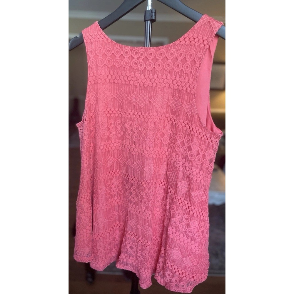 New Direction Women's Large Sleeveless Top Pink - Picture 4 of 4